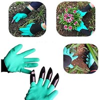 Picture of Gardening Rubber Coated Protection Gloves 4 Pairs