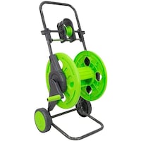 Picture of Hylan Garden Water Hose Reel Cart With Hose Guide And Hand, Green