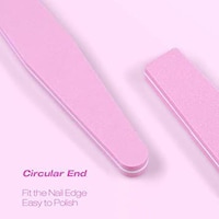 Picture of Nail Files 100/180 Grit Pink Washable Double Sided Nail Files Buffers