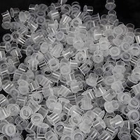 Picture of Tattoo Ink Cups - 400Pcs Clear Disposable Plastic Tattoo Ink