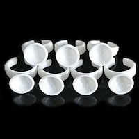 Picture of 100Pcs Tattoo Adhesive Pigment Holders Ring