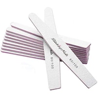 Picture of 10Pcs Professional Nail File 80/100 Grit Acrylic Nail Files