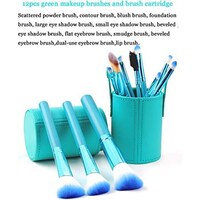 Picture of Makeup Brush Set,12Pcs Professional Travel Makeup Brushes Kit With