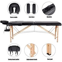 Picture of Massage Table Folding Massage Bed Spa Bed - 84'' Adjustable 2 Fold
