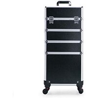 Picture of Large Beauty Trolley Makeup Travel Box 4 In 1 Rolling Artist Train