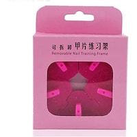 Picture of Pink Sponge Nail Art Salon Tool Tip Display Practice Stand Holder