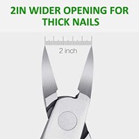 Picture of Toenail Clippers For Ingrown Or Thick Nails Toe Nail Cutter Stainless, Black