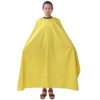 Picture of Waterproof Gown Hair Cutting Gown Cutting Salon Apron Hairdressing, Yellow