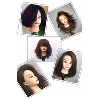 Picture of Full Real Hair Head Hairdressing Dummy Head Real Hair Model Head