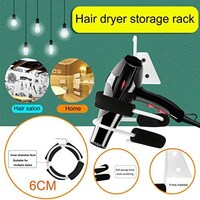 Picture of Wall Hair Dryer Rack Space Aluminum Bathroom Wall Holder Shelf Storage