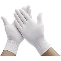 Picture of Nitrile Medical Grade Exam Gloves, White, Pack of 100