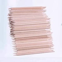 Picture of Pixnor Orange Wood Nail Sticks 500Pcs Double Sided Multi Functional