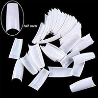Picture of Aoraem 500Pcs Lady White French Acrylic Style Artificial False Nails