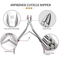 Picture of Cuticle Nipper And Pusher,Professional Cutter Stainless Steel