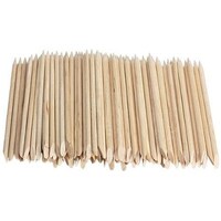 Picture of Domybest The New 100Pcs Nail Art Orange Wood Stick Cuticle Pusher