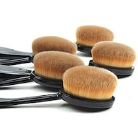 Picture of Soft Hair Women Wood Handle Brush Bb Cream Foundation Make Up
