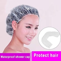 Picture of 100Pcs/Set Disposable Hotel Home Women Shower Bath Cap Waterproof
