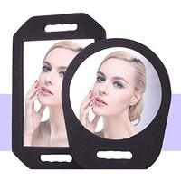 Picture of Hairdressing Salon Makeup Mirror With Handle Mirror For Barber Shops