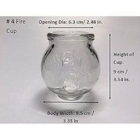 Picture of Glass Fire Cupping Jars With Finger Grips