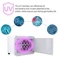 Picture of 2 In 1 Uv Sterilizer 23L Hot Towel Warmer Cabinet Home Facial Skin Spa