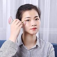 Picture of Ahomi Crystal Quartz Massage Roller Facial Massager Jade Roller Face