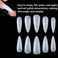 Picture of Buqikma Stiletto False Nail Tips Acrylic Fake Nails 500Pcs