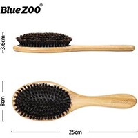 Picture of Walmeck Hair Brush Natural Bamboo Handle Boar Bristles