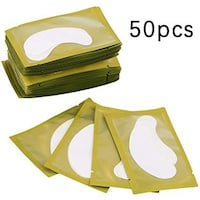 Picture of 50Pcs Natural Long Paper Patches Eyelash Under Eye Pads Lash Eyelash