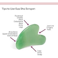 Picture of 100% Real Jade Roller, Gua Sha And Natural Dry Brush Tools Set