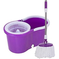 Picture of Flexy Easy Wring Magic Cleaning 360 Spin Mop Set - Purple
