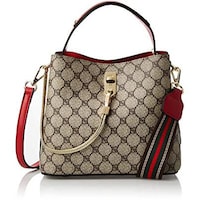 Picture of Crossbody Shoulder Bag Grey and Red