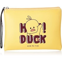 Picture of Hi! Duck Print Design Pouch Yellow