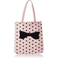 Picture of Polka Dots Ribbon Design Tote Bag