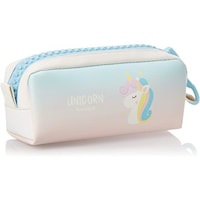 Picture of Unicorn Design Big Zipper Pouch Blue