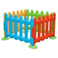 Picture of Galb Al Gamar Baby Outdoor Indoor Fence Playpen Big 090-6043, Multi-color, 4 Pcs Set, 105x75cm