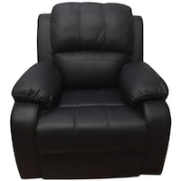 Picture of Jilphar Furniture Faux Leather Recliner Single Seater Black - JP5018A