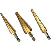Picture of Lucus Small Hss Step Drill Bits - 3 Pieces