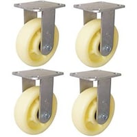 Picture of 4 Inch Nylon Caster Wheel Set Of 4 With 360 Degree Top Plate Heavy