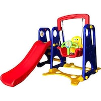 Picture of Plastic Multi-Function Slide And Swing Playset
