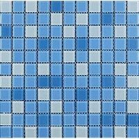 Picture of Crystal Glass Swimming Pool Mosaic Blue & White 253112
