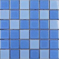 Picture of Ceramic Swimming Pool Tiles Mosaic 2Sqm Light Blue 650703