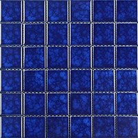 Picture of Ceramic Swimming Pool Tiles Mosaic 2Sqm Dark Blue 650711