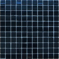 Picture of Glass Swimming Pool Tiles Mosaics 2 Sqm Black Mgs060606