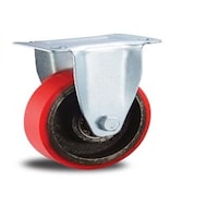 Picture of GLM Polyurethane Fixed Caster Wheel, 28075PUF, 3inch, Red