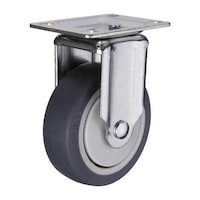 Picture of GLM Thermoplastic Rubber Fixed Caster Wheel, 28075TPRF, 3inch, Black