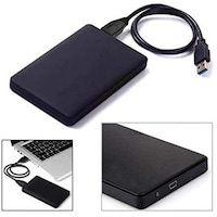 Picture of Haysenser 2.5-Inch SATA to USB 2.0 Tool-free External Hard Drive Enclosure [Optimized For SSD, Support UASP SATA III] Black