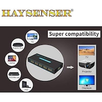 Picture of HAYSENSER 4K 5 Port HDMI Switch 5 In 1 Out Adapter HDCP HDMI Switcher Splitter 1080P connect 5 HD devices to 1 HDTV PS3 DVD (3 in 1 HDMI Switcher)