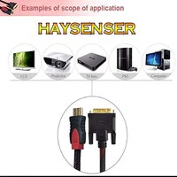 Picture of Haysenser HDMI To DVI Cable 1080P Gold Plated Adapter Graphic Cards