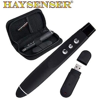 Picture of HAYSENSER Presentation Clicker Pointer Pen 2.4G USB Wireless Presenter 100m Remote Control PPT Slide Changer Support Hyperlink, Window Tab for PowerPoint, Keynote, Prezi, Windows, Mac OS,Linux,Android