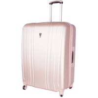 Picture of Golden land Plain Stripes Trolley Bags Pink - 3 Pieces